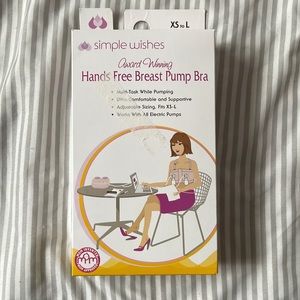 Simple Wishes Handsfree Breast Pump Bra (new, never used)